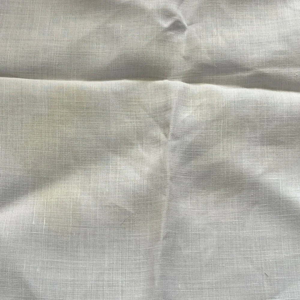 VTG Bread Basket Cloth Napkin Liner White Embroidered (STAINS)